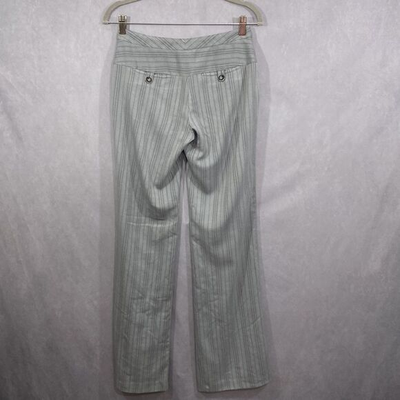 Gray Pinstripe Business Work Dress Pants - Picture 4 of 7